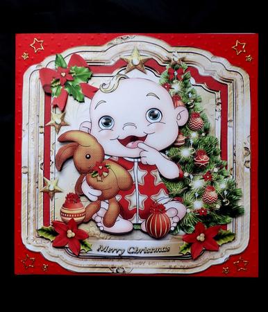 Merry Christmas Card for Kids by Maz Kfk