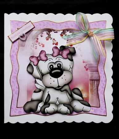 Cassie the Puppy Dog 7x7 Card Mini Kit by Maz Kfk