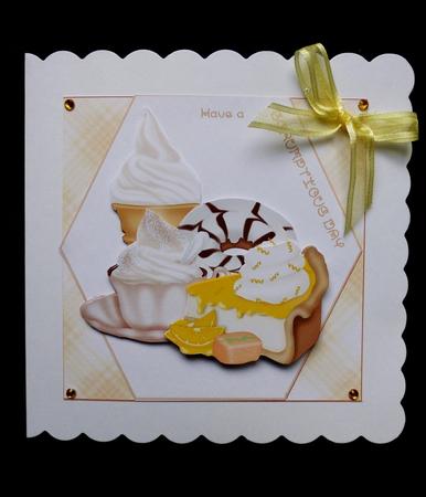 Lemon Scrumptious Gourmet Birthday Card by Maz Kfk