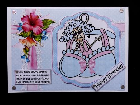 Stella and Her Sliding Boobs Quick Card by Maz Kfk