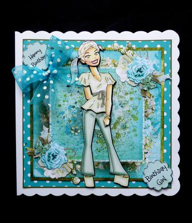 Teenage Birthday Card Front Kit by Maz Kfk