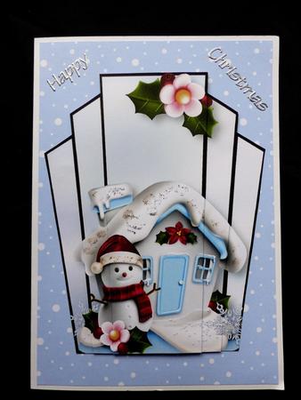 Christmas Art Deco Stacker - Snowman by Maz Kfk