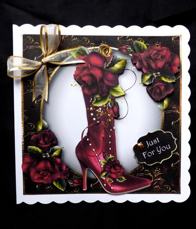 Fabulous Boot & Red Roses by Maz Kfk