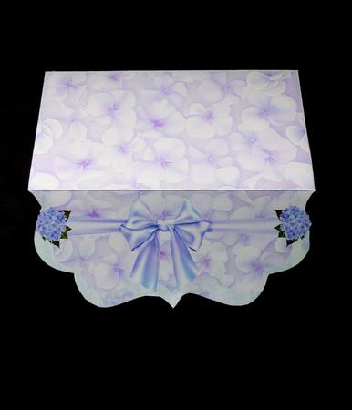 Mauve Hydrangea Clutch Bag Money/voucher Wallet by Maz Kfk