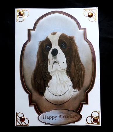 Cavalier King Charles Spaniel Topper and Tag by Maz Kfk