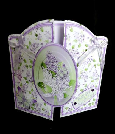 Lilac Time - Gatefold Card Mini Kit by Maz Kfk