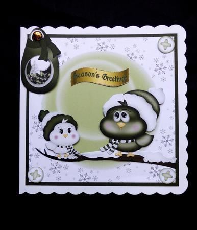Seasons Greetings Gold Metallic Wavy Captions by Maz Kfk