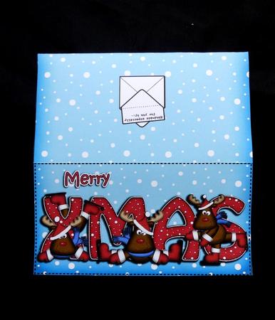 Xmas Xmas Rudolph Money or Gift Wallet and Card by Maz Kfk