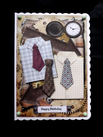Male Card Shirt & Tie by Maz Kfk