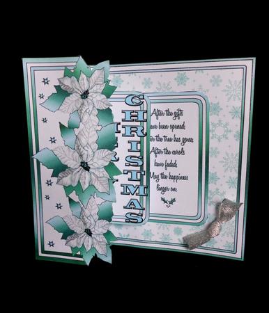 Fbp Shiny Turquoise Poinsettias by Maz Kfk