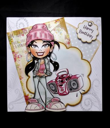 Boogie!! Shaped Card Topper Kit by Maz Kfk