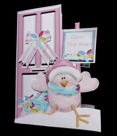 Christmas Deco Door Pink by Maz Kfk