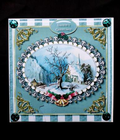 Christmas Church Card Topper 3 by Maz Kfk