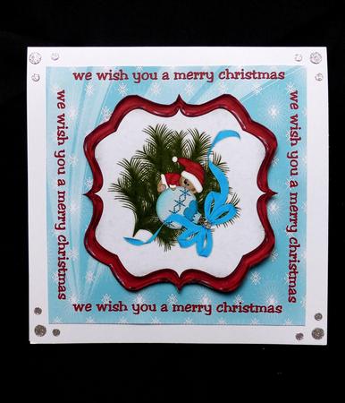 Christmas Topper with Cute Snowteddie by Maz Kfk