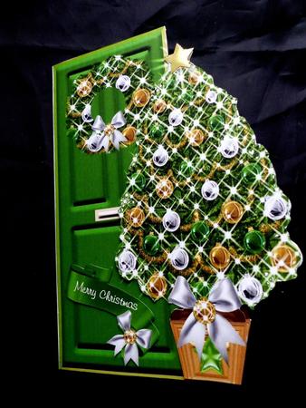 Christmas Deco Door Green by Maz Kfk