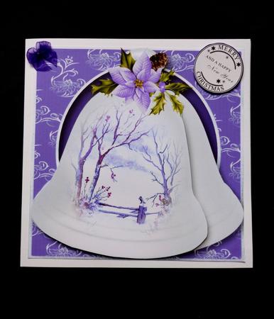 Christmas Bells - a Winter Scene 8x8 Quick Topper by Maz Kfk
