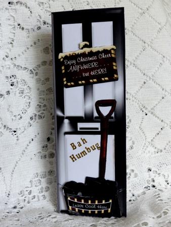 Christmas Deco Door Bah Humbug by Maz Kfk
