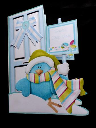 Christmas Deco Door Aqua by Maz Kfk