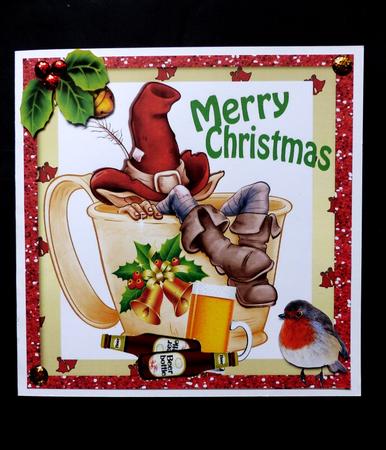 Oh Dear! Gnome Has Had to Much Beer! 8x8 by Maz Kfk