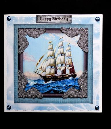 Male Card Sail Away by Maz Kfk