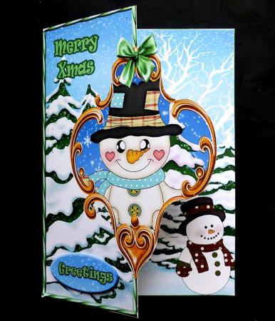 Mini Kit - Snowman- Over the Edge #6 by Maz Kfk