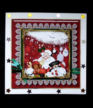 Christmas Friends Card Topper by Maz Kfk