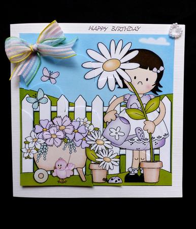 Girlz Suzi's Flower Shell Edged Corner Side Stacker by Maz Kfk