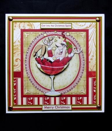 In the Christmas Spirit 8x8 Decoupage Mini Kit by Maz Kfk