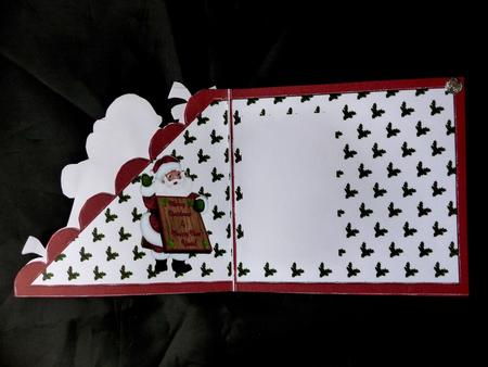 A Lovely Jolly Santa Over the Edge Insert by Maz Kfk