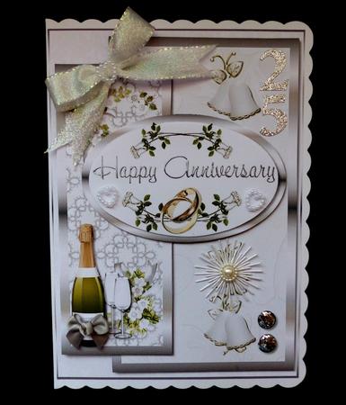Oval Sketch Card - Silver Wedding by Maz Kfk