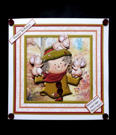 Let's Stuff Him Another Corny Card Humorous Mini Kit by Maz Kfk