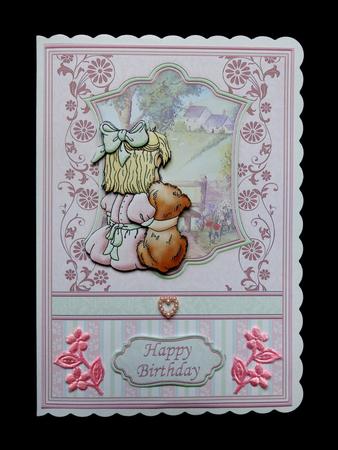 Girl's Best Friend Card Front & Decoupage Insert Available by Maz Kfk