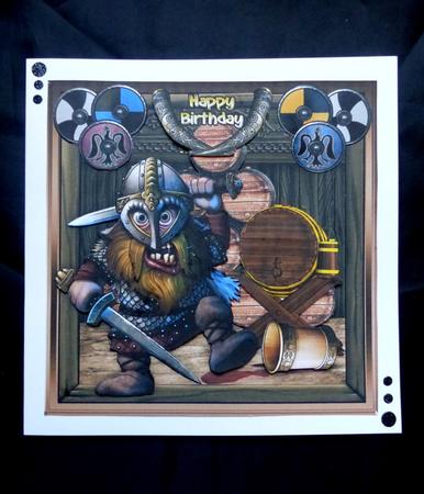 Viking, Birthday / Father's Day Mini Card Kit by Maz Kfk