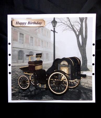 Old London - Steampunk Steam Car 2 Insert & Tag by Maz Kfk