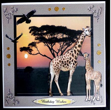 Wild Animals 1 Quick Card Topper by Maz Kfk