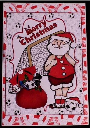 Santa Loves Football by Maz Kfk