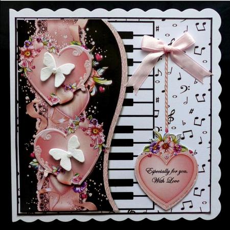 Music & Pink Hearts Mini Kit by Maz Kfk