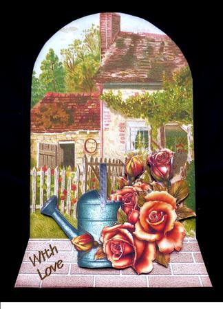 Cottage & Roses by Maz Kfk