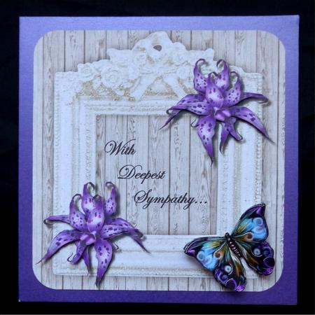 Sympathy Purple Orchids by Maz Kfk