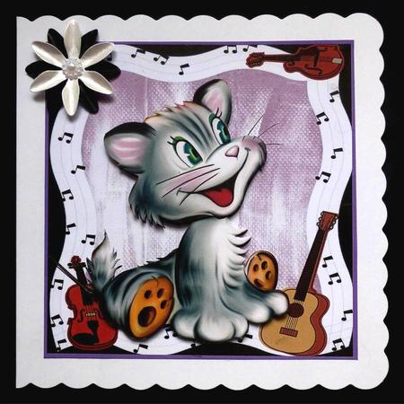 Cat Loves Music Mini Kit by Maz Kfk