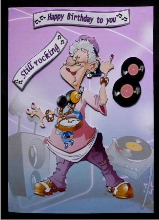 Dj Granny Decoupage Sheet by Maz Kfk