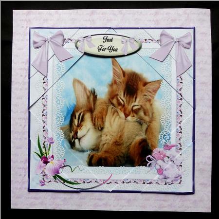 Sister Kitties Birthday Mini Kit by Maz Kfk