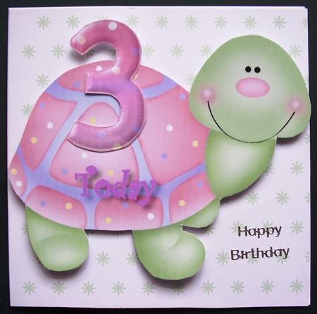 Sweet Tortoise - Shaped Age Card by Maz Kfk