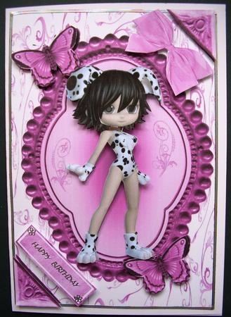 Cute Little Girl in Fancy Dress with Butterflies by Maz Kfk