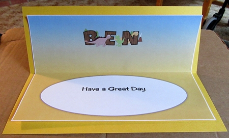 Dinosaurs Ben Large Dl Insert by Marion Evans