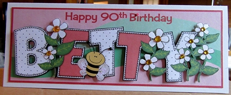 Flowers and Bees BETTY 90th large dl by Marion Evans
