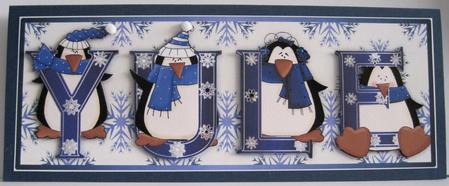 Whimsical Penguin's Yule by Marion Evans