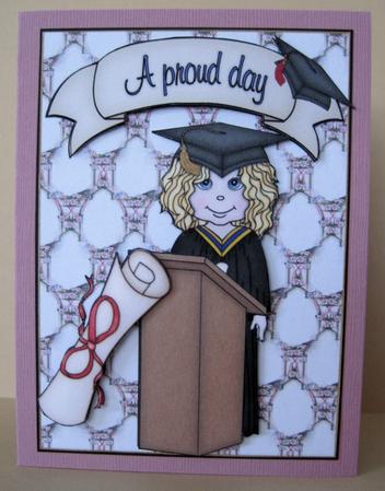 A Proud Day Graduation Girl by Marion Evans