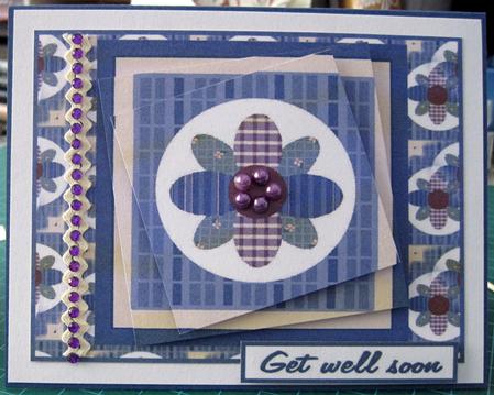 Floral Square with Twisted Panel by Marion Evans