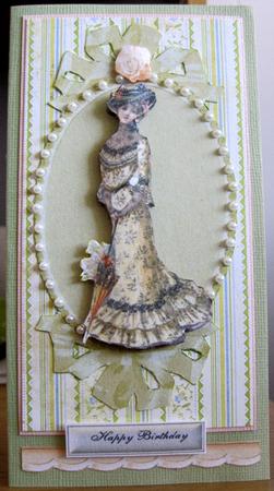 Elegant Vintage Lady in Pretty Frame by Marion Evans
